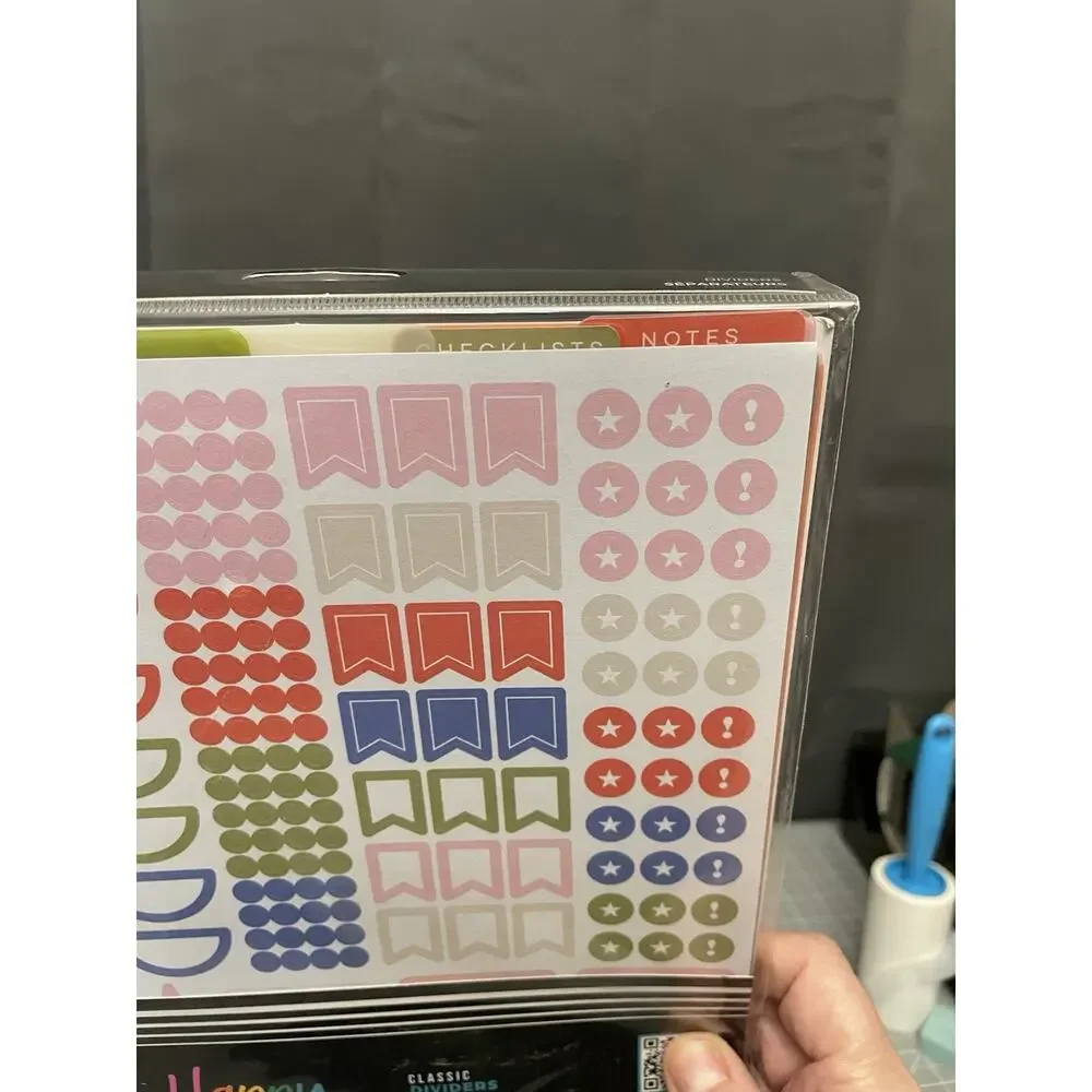 Happy Planner Classic Destash Lot Cover, Fill Paper, Dividers, Bookmarks